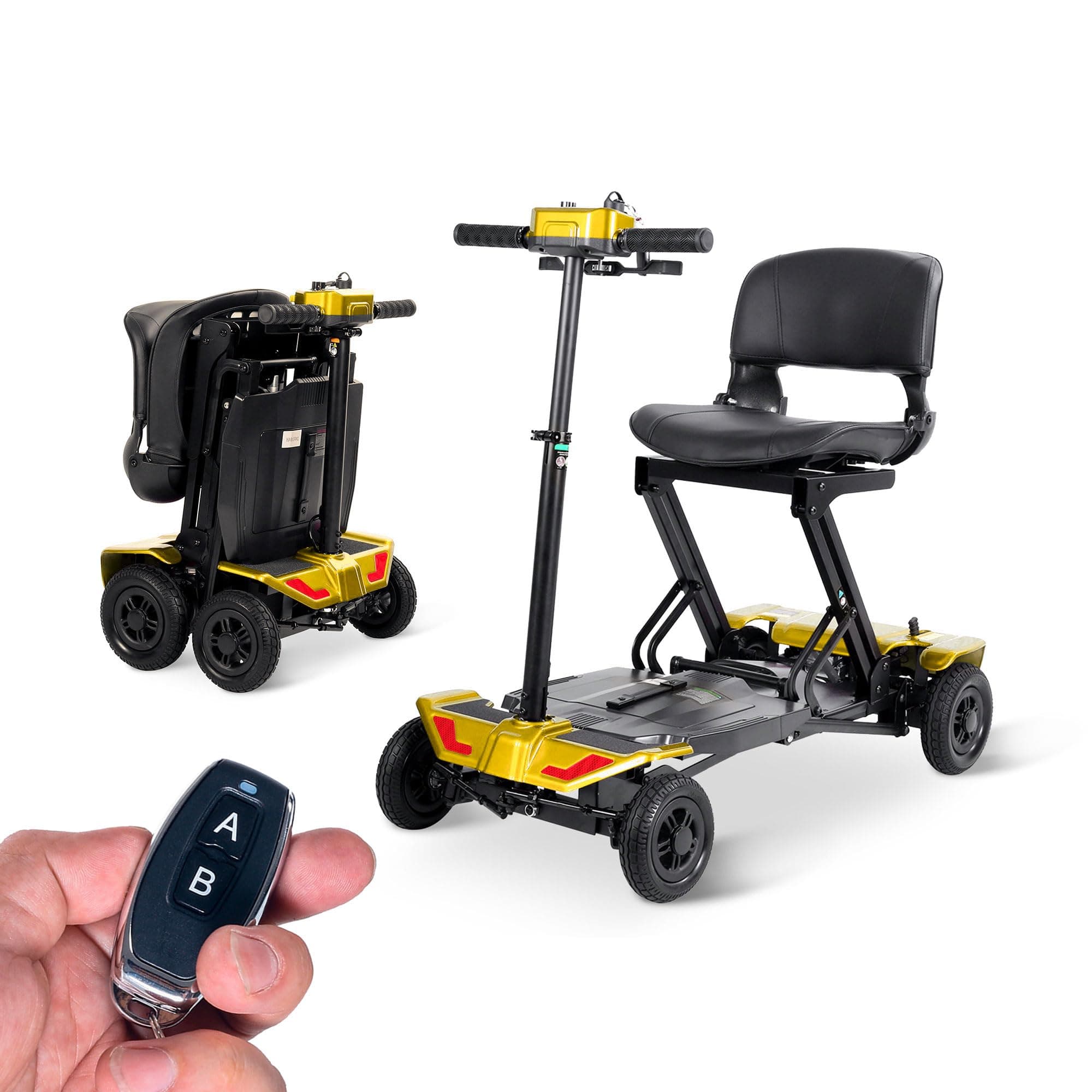 Klano KLX70 - Automatic Folding Mobility Scooter for Adults, One-Click Auto Fold & Unfold, Lightweight & Travel-Friendly, Airline Approved, 4-Wheel Scooter with Lithium Battery (Model8)