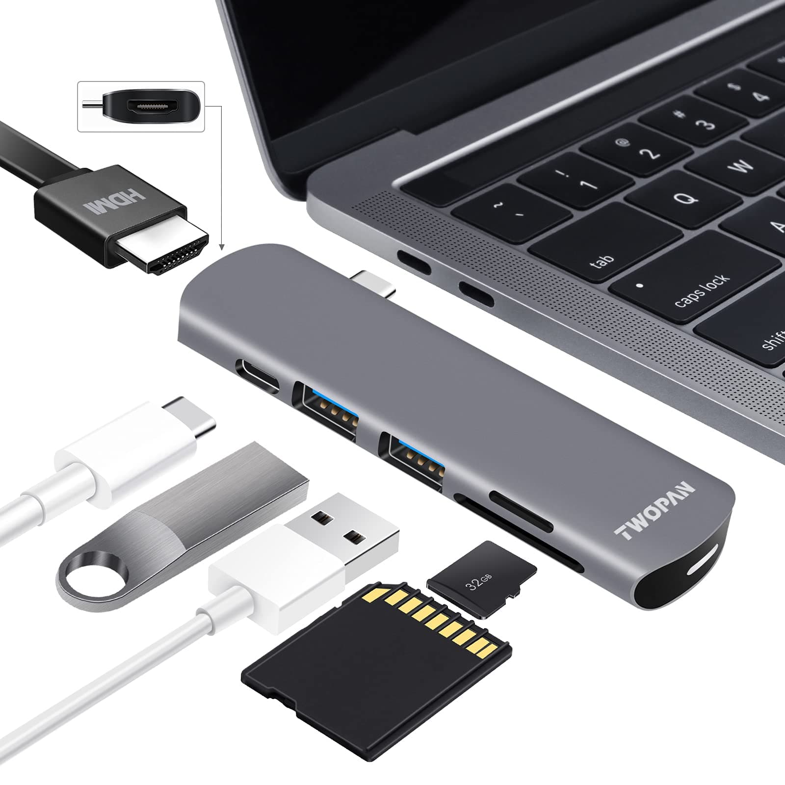 6-IN-1 USB C Hub