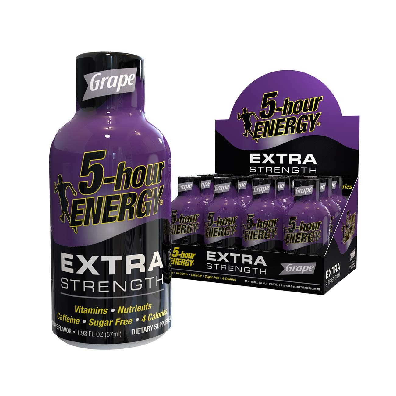 5-hour ENERGY Shot, Extra Strength Grape, 1.93 Ounce, 12 Count