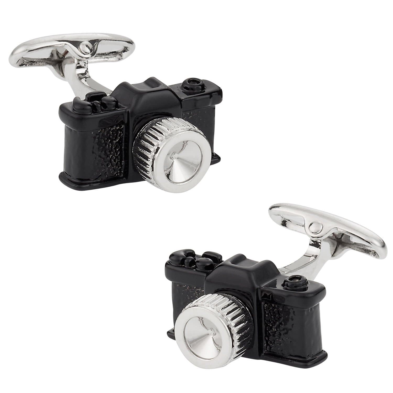 Black Camera Photographer Cufflinks with Presentation Gift Box Perfecct for Travel - Great from Groomsmen for Wedding