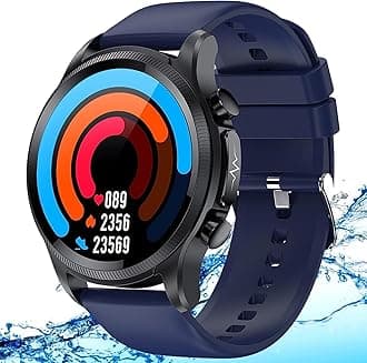 Hcosmy Smartwatch, Waterproof Ipx68 Smart Watch, Non Invasive Blood Glucose Smart Watch, Blood Sugar Monitor Watch, Glucose Monitor Smartwatch (B)