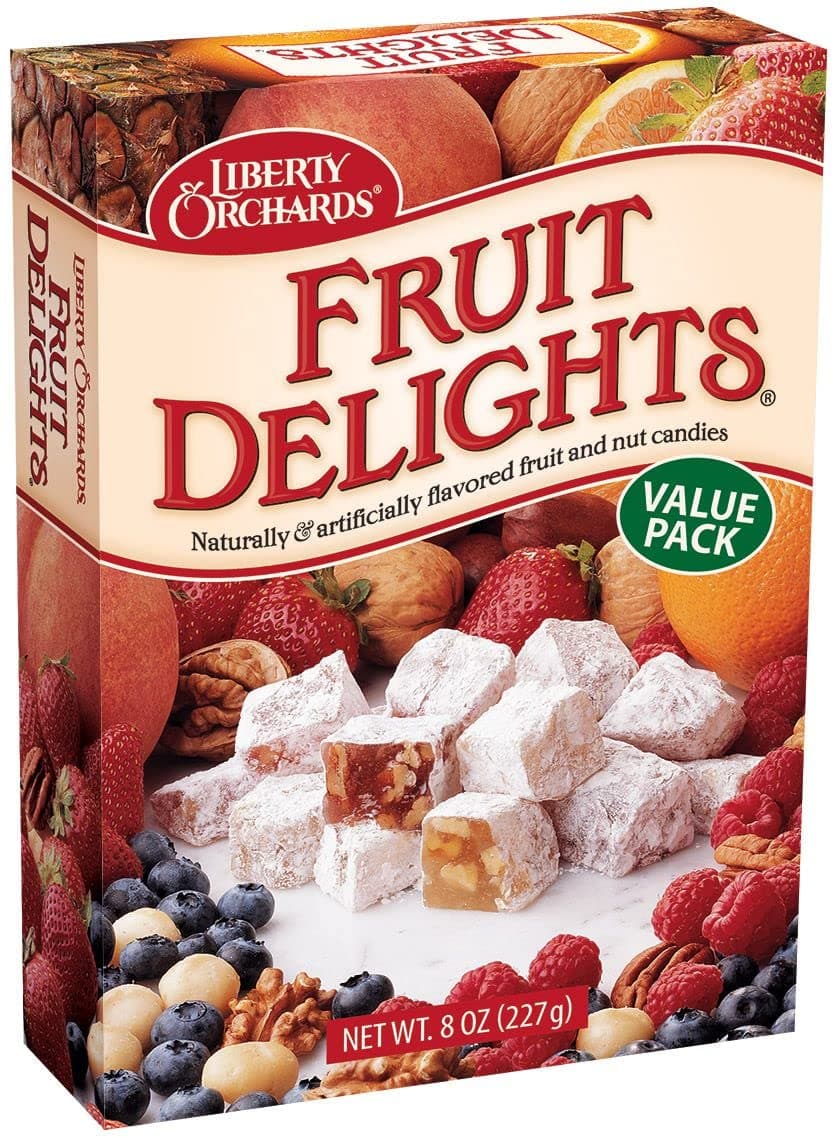 Liberty Orchards, Fruit Delights Value Pack - Assorted, Chewy Vegan Candy - 8 Oz