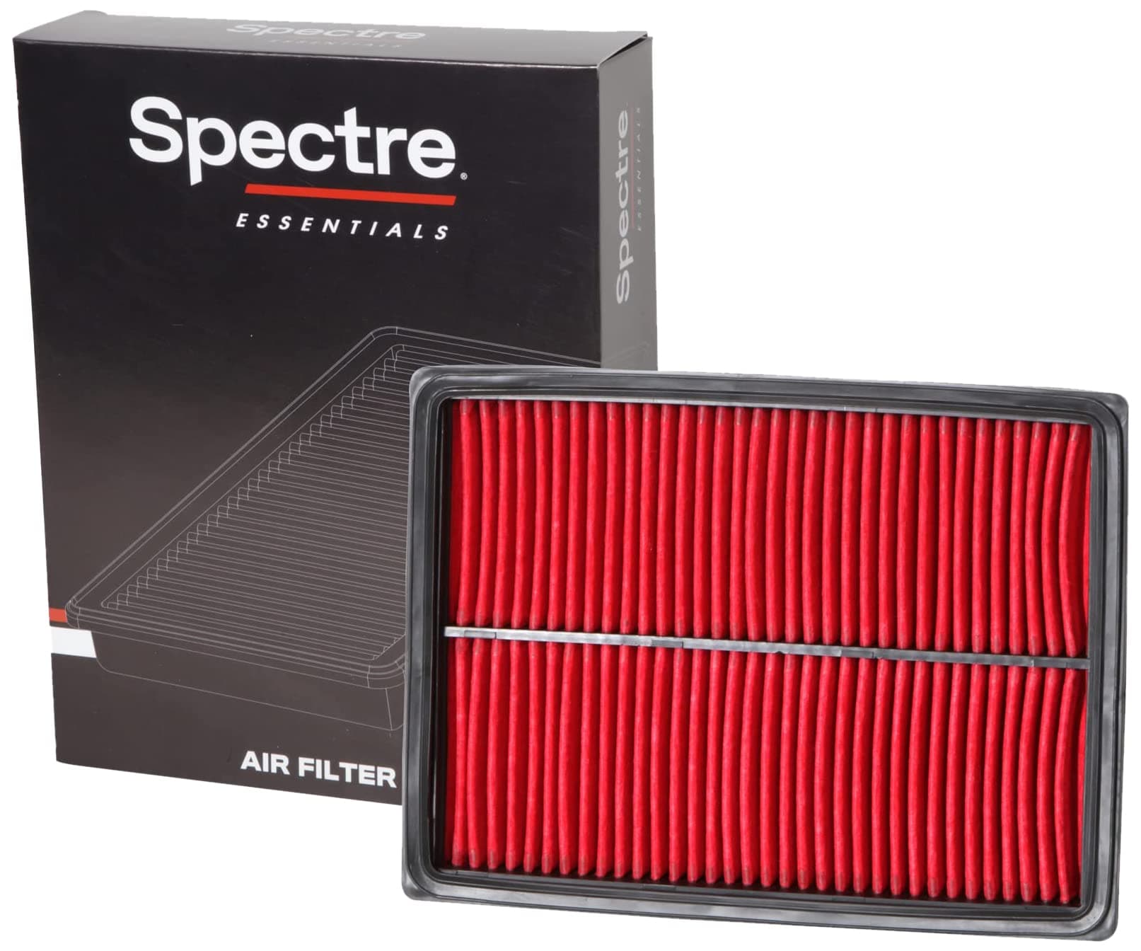 Spectre Essentials Engine Air Filter by K&N: Premium, 50-Percent Longer Life: Fits Select 1990-2020 NISSAN/INFINITI (Sentra, Juke, Tiida, Rogue, Tsuru, 300ZX, Q50, Q60, Q70), SPA-2409