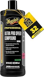 Meguiar's M11032 Mirror Glaze Ultra Pro Speed Compound, Rubbing Compound for Cars Removes Up to 1,200 Grit Sanding Marks and Leaves a Swirl-Free, High-Gloss Finish, 32 Oz or 1 Gal