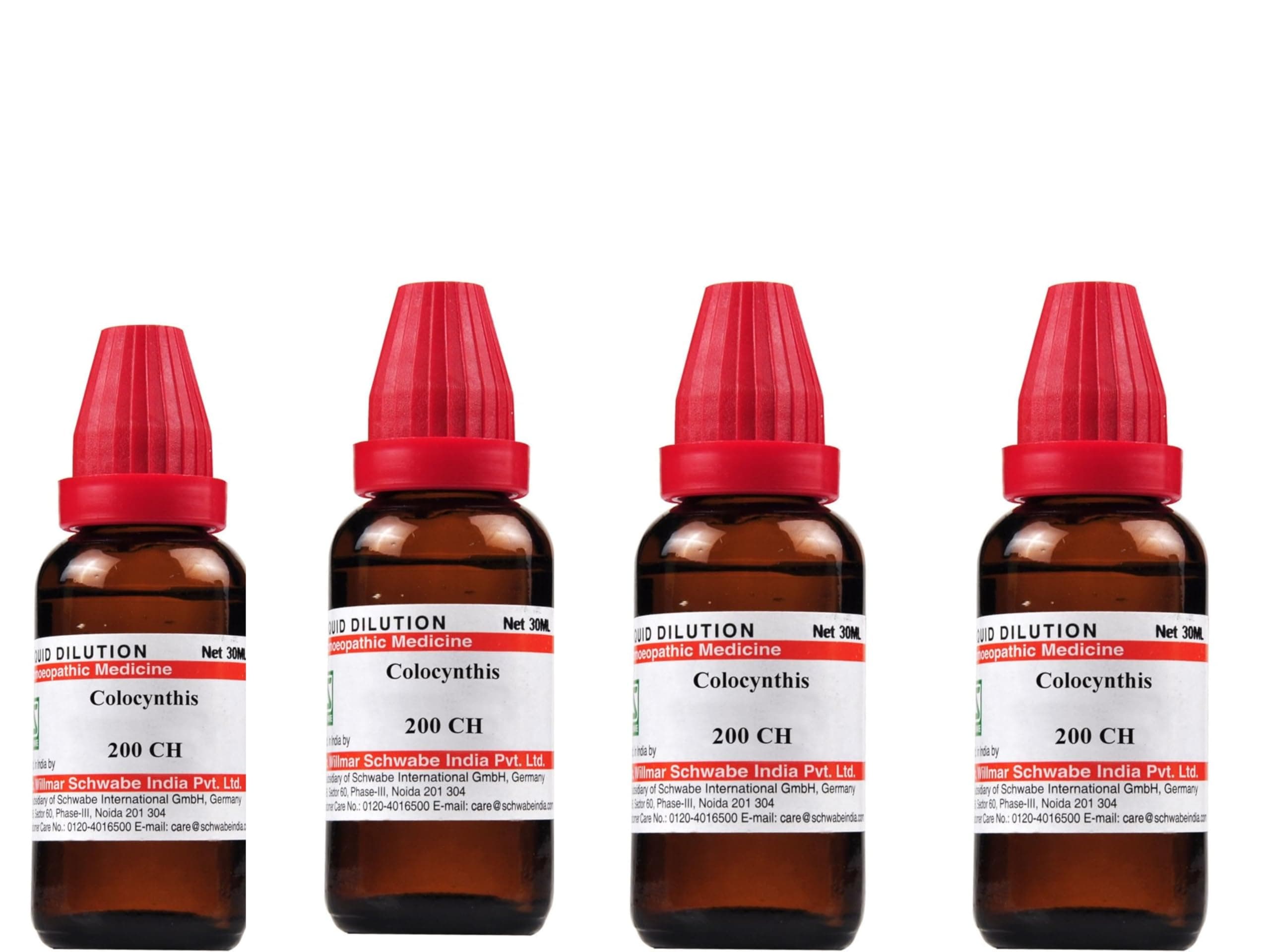 HOMOEOCART Dr. Willmar Schwabe India Colocynthis 200 Ch 30Ml (Pack Of 4)