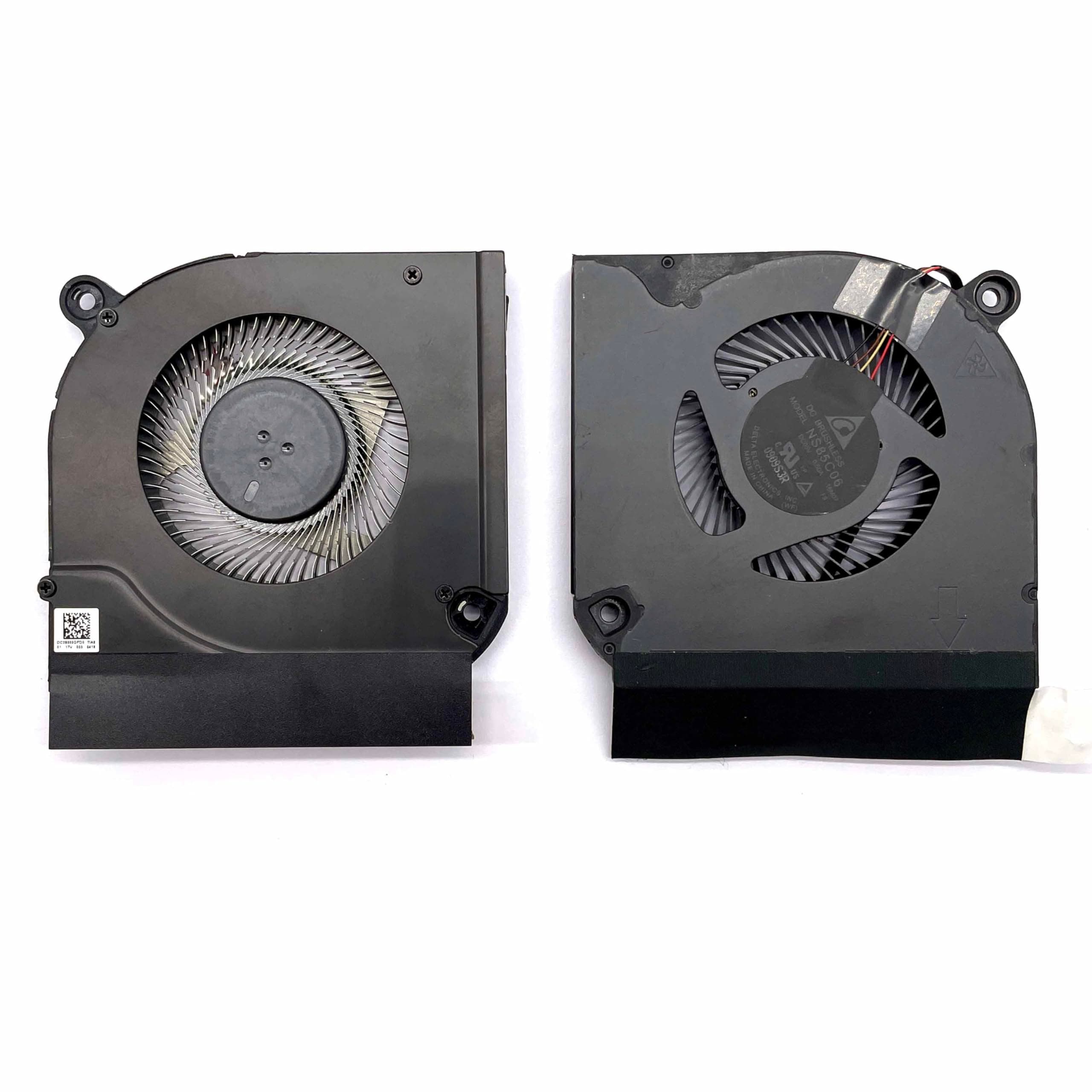 BestParts New CPU+GPU Metal Blade Cooling Fan Replacement for ACER Predator Helios 300 (PH315-52),P/N: 23.Q5MN4.001, 23.Q5MN4.002 (GPU Fan-All-Metal AeroBlade 3D, CPU Fan-ABS)