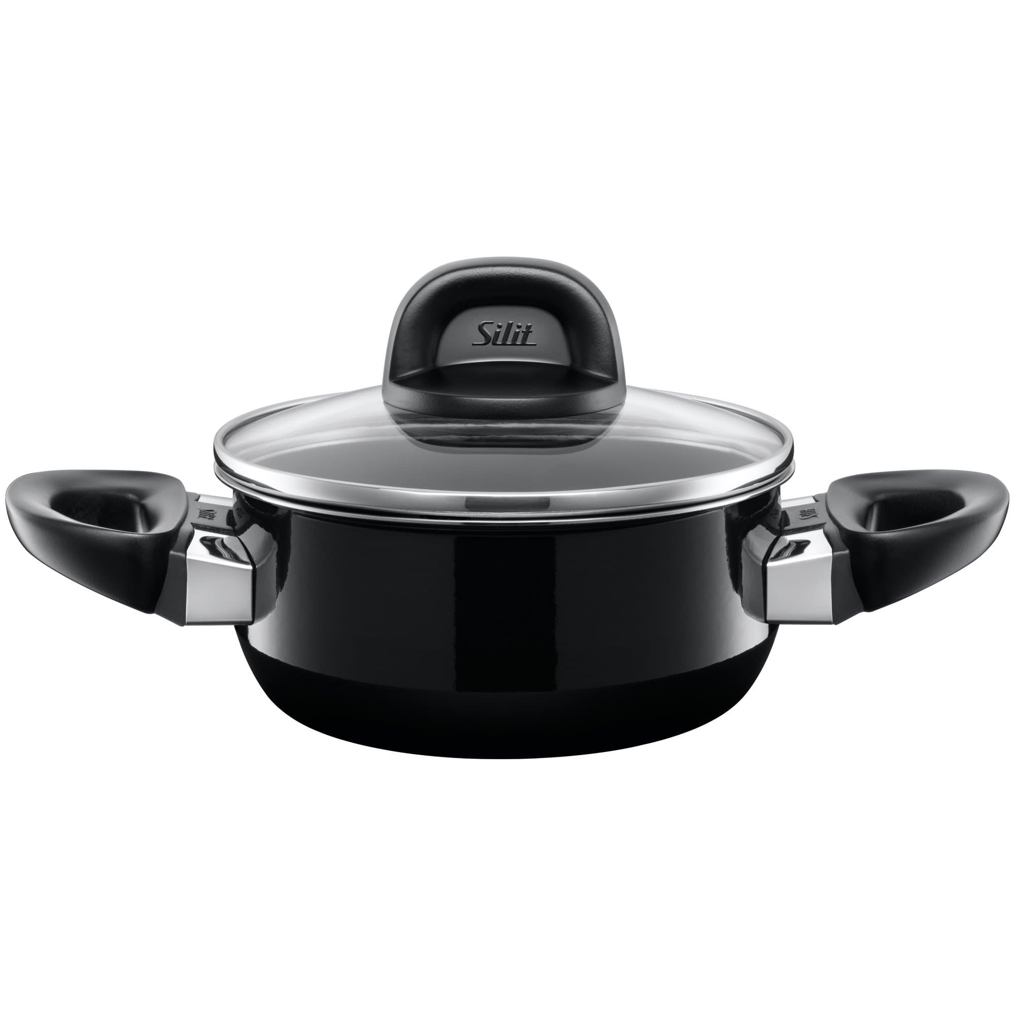 Silit Modesto Silargan Functional Ceramic Pot, Black, 16 cm, 1.3 Litre