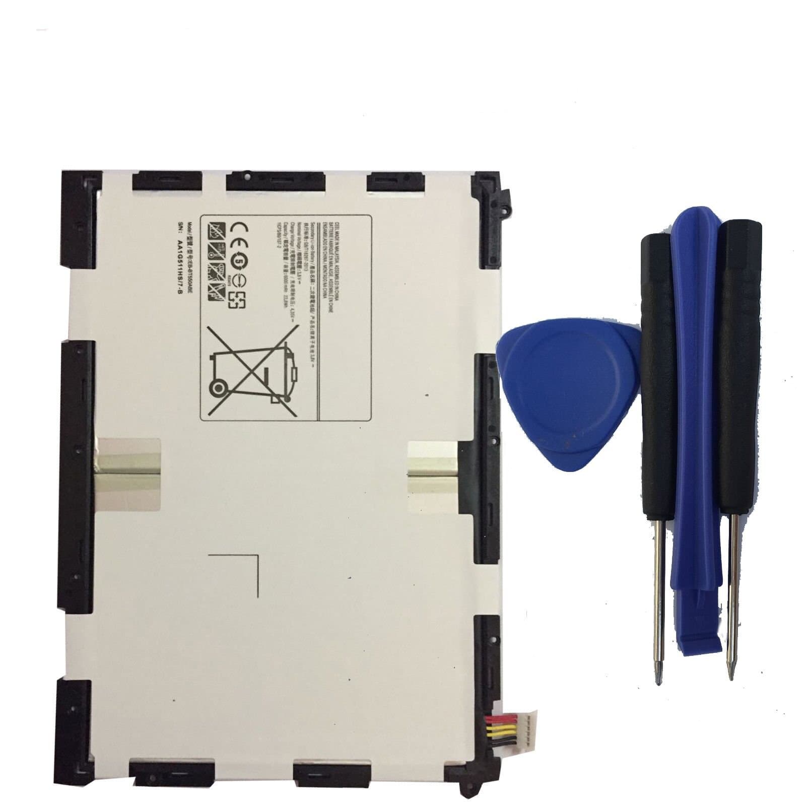 EB-BT550ABE（3.8V 6000MAH） Replacement Battery for Galaxy Tab A 9.7-Inch Tablet SM-T550 SM-P550 SM-T555C SM-T555 T550 T555 P550
