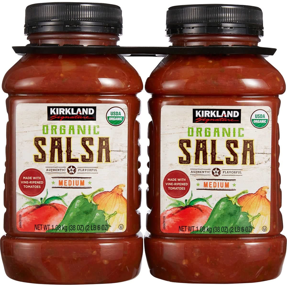Signature Organic Salsa, Medium, 38 oz, 2 ct