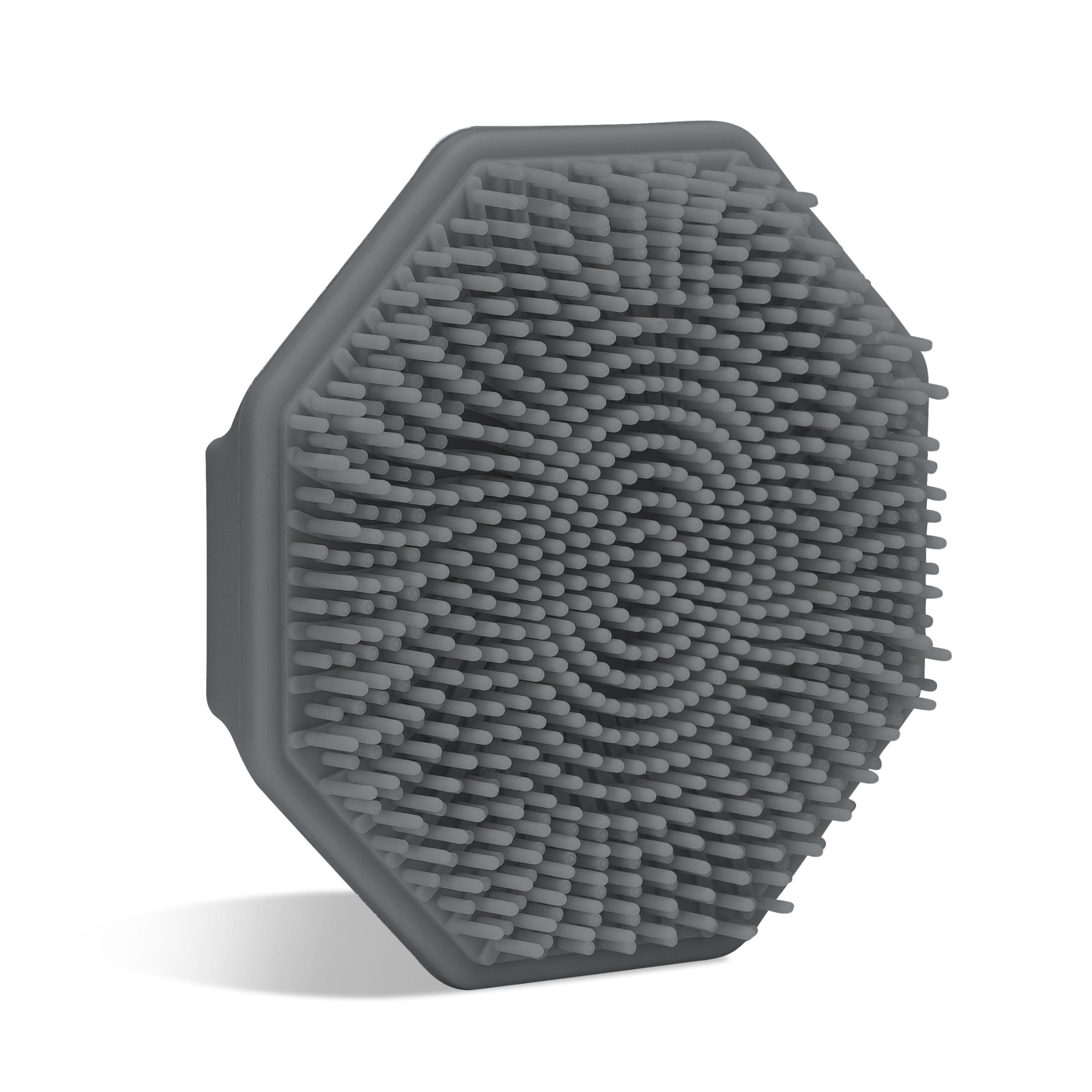 Antimicrobial Silicone Face Scrubber, 1 Pack, Gentle Face Exfoliator for Sensitive Skin, Eco Friendly Facial Cleansing Brush for Acne, Exfoliating Face Brush for Men and Women (Charcoal)