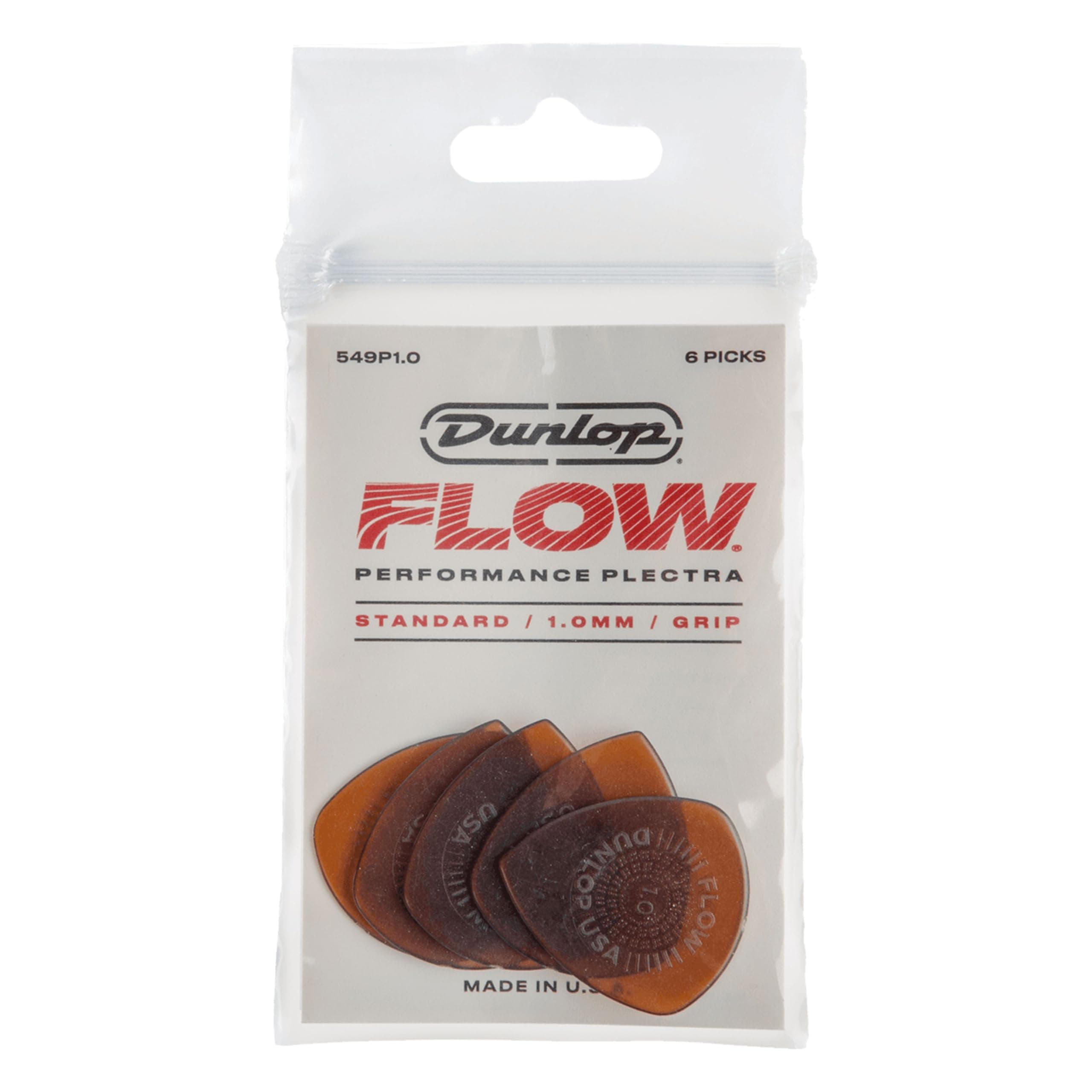 Jim Dunlop Flow® Standard Pick 1.0MM - 6 Pack