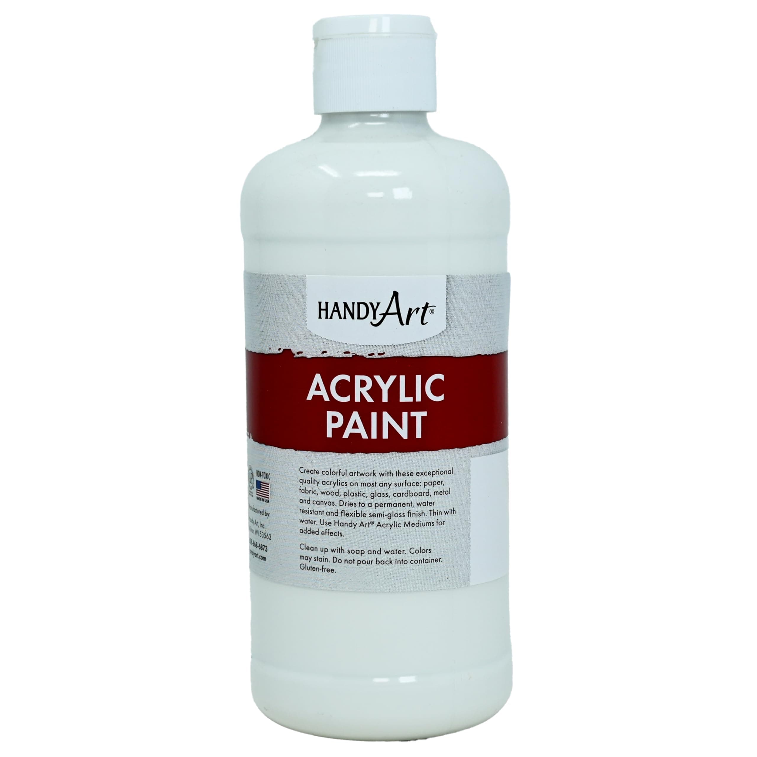 Handy Art Student Acrylic Paint 16 ounce, Titanium White
