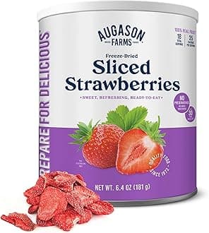 Augason Farms Sliced Strawberries 6.4 oz #10 Can by Augason Farms