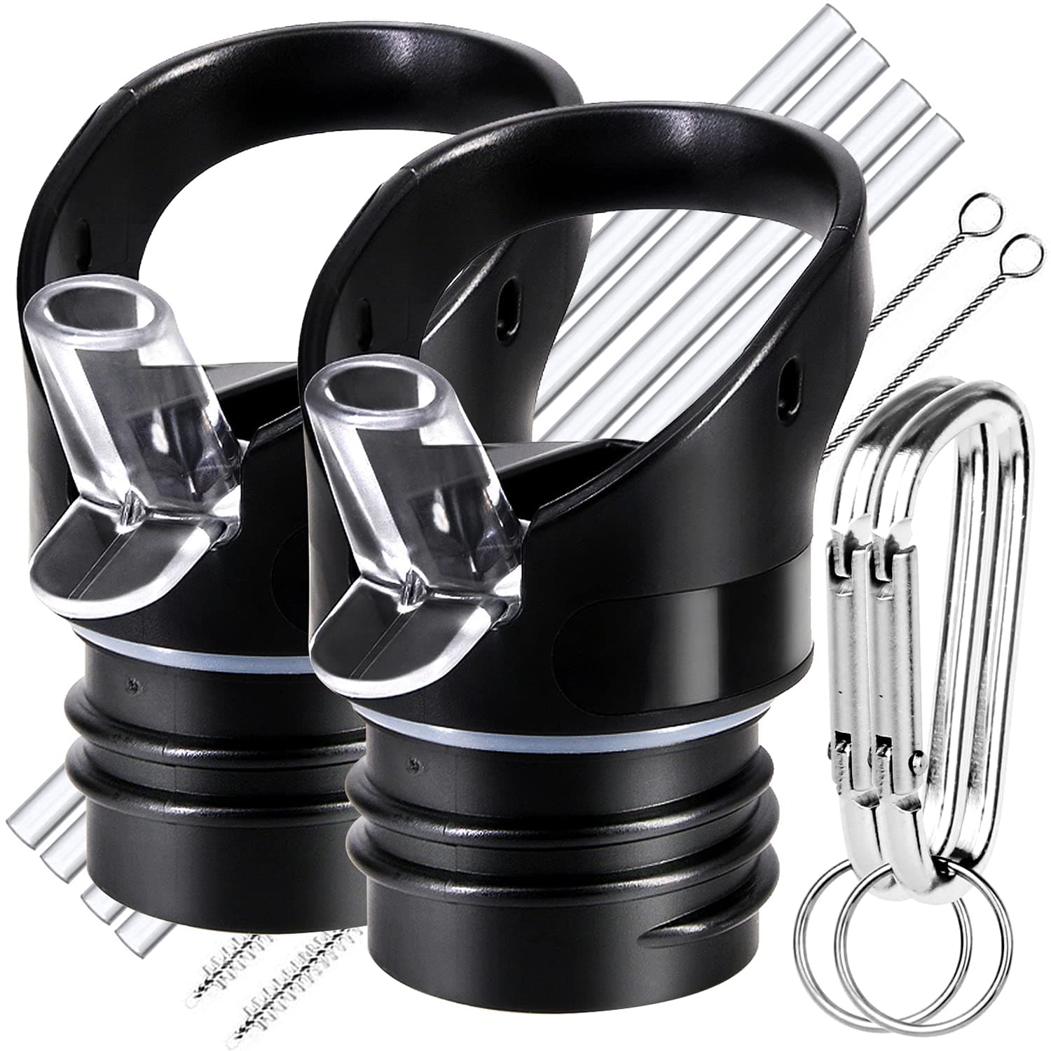 Straw Lid for Hydro Flask Standard Mouth - Multi-Compatible with Simple Modern Ascent Lid for 1.91" Mouth 18 oz, 21 oz, 24 oz Insulated Water Bottle Flip Top