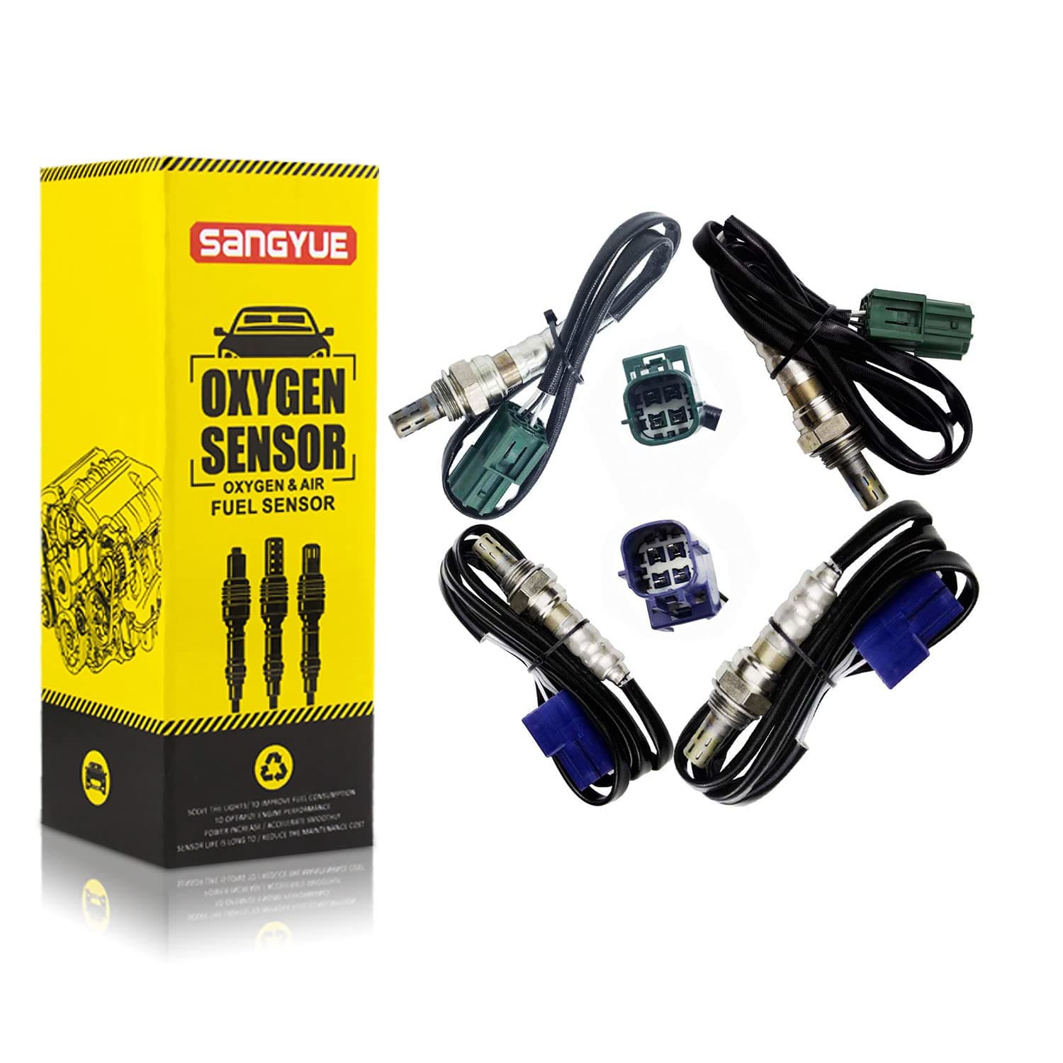 4 Oxygen Sensor 1 & 2 for Nissan Pathfinder 2004 3.5L Upstream + Downstream