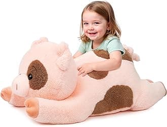 Pig Stuffed Animal, Giant 32" Stuffed Piggy, Large Soft Plush Pig Toy Birthday Holiday Party Gifts for Kids Girls Boys