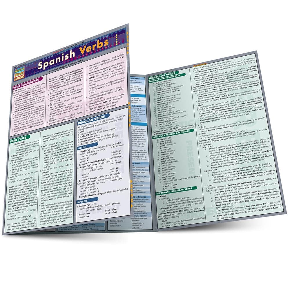 Spanish Verbs: QuickStudy Laminated Reference Guide (QuickStudy Academic)