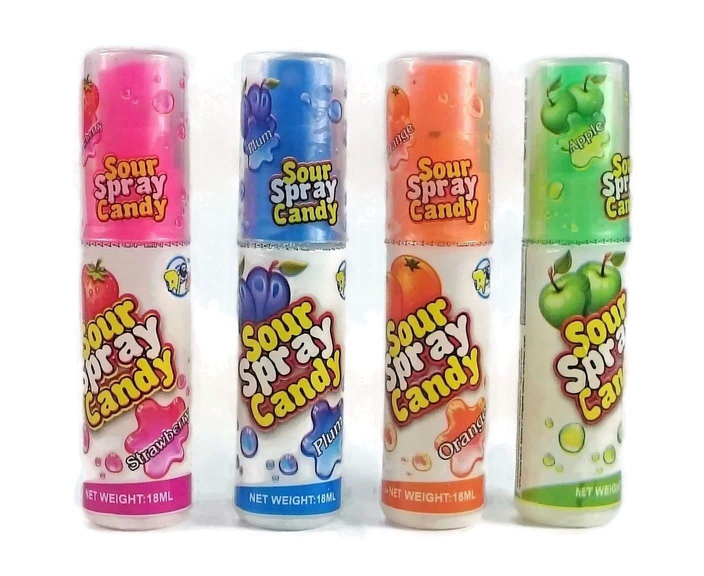 Sour Spray Liquid Candy Sweets Mixed Fruit Flavours (Mix, 6)