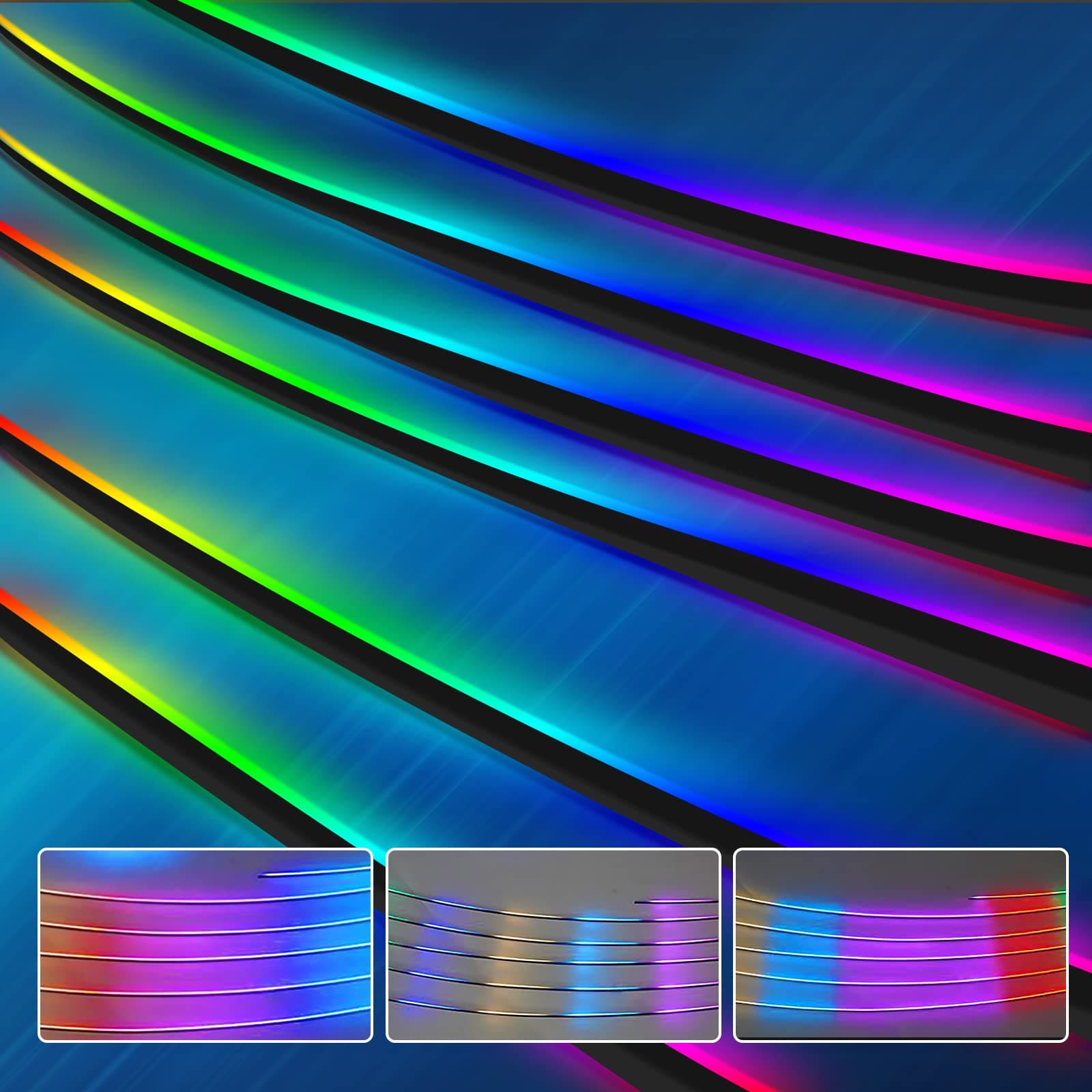 WEBUPAR Dreamcolor Interior Car Lights 43-inch