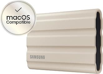 T7 Shield Portable SSD 1 TB - USB 3.2 Gen.2 External SSD Beige (MU-PE1T0K/EU)