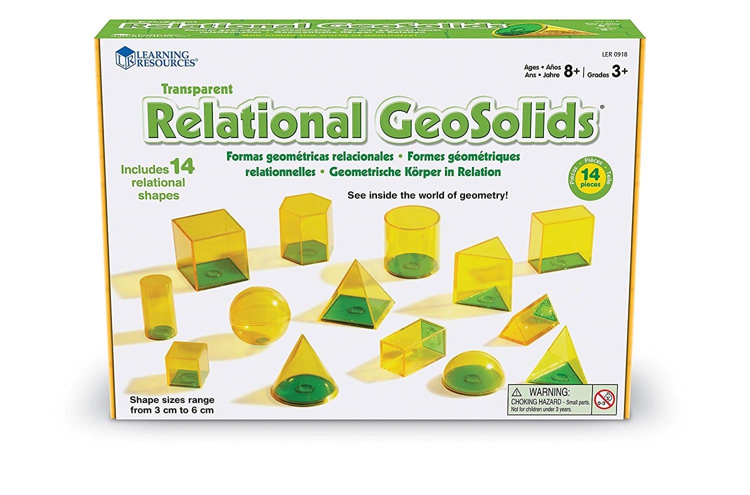 Learning Resources Relational GeoSolids (Set of 14)
