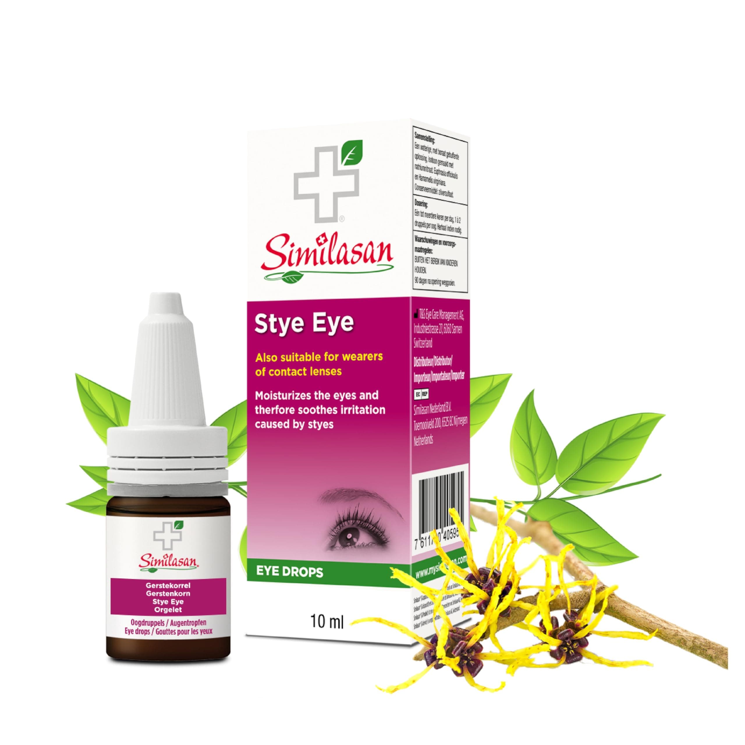 Similasan Eye Drops for Stye Eyes 10 ml (Pack of 1) - Natural Relief for Redness, Swelling and Irritation - Moisturises and Soothes Discomfort Caused by Styes