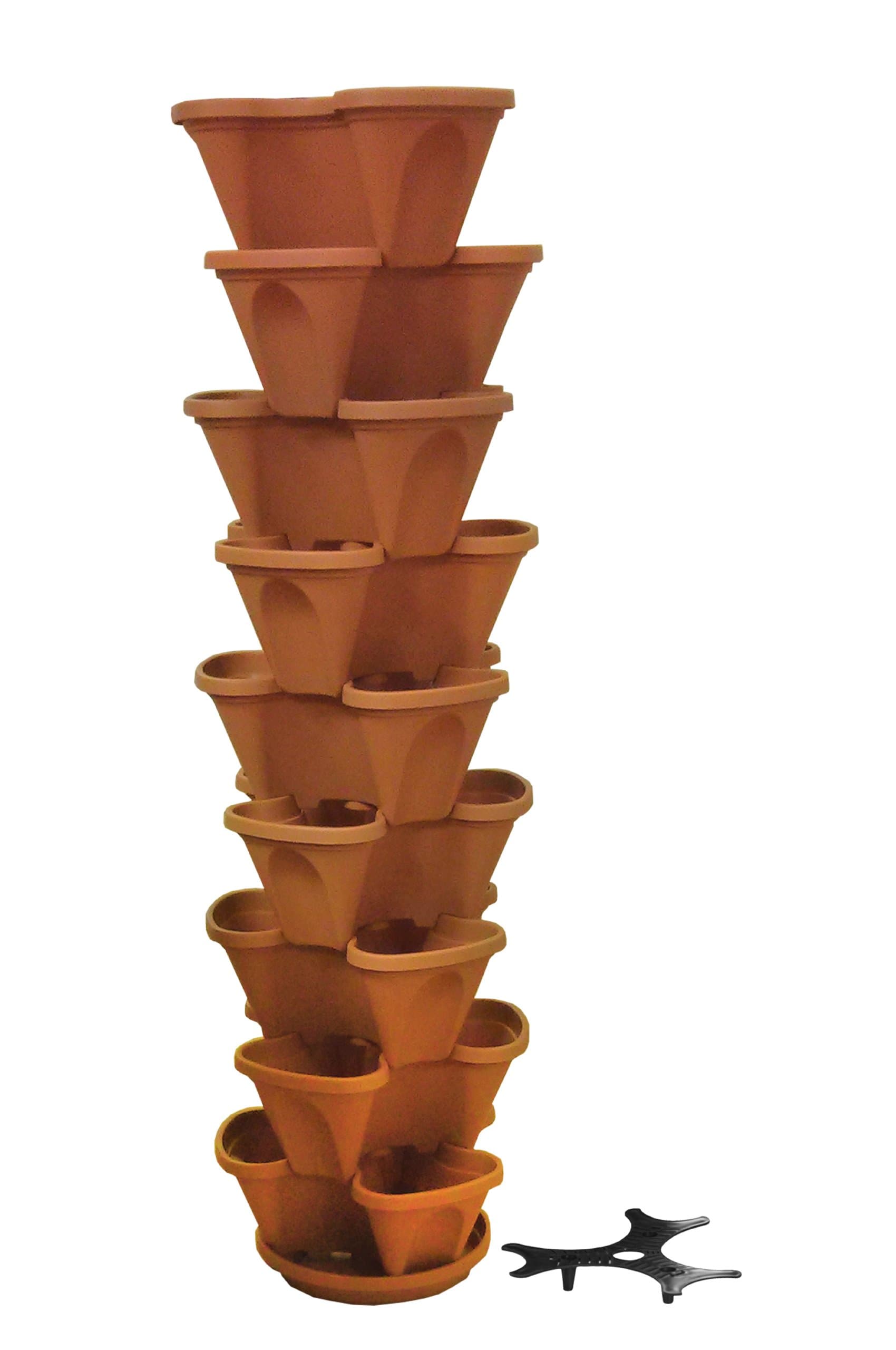 Nancy Janes Stacking Planter, 12-Inch, Terracotta, 9-Pack