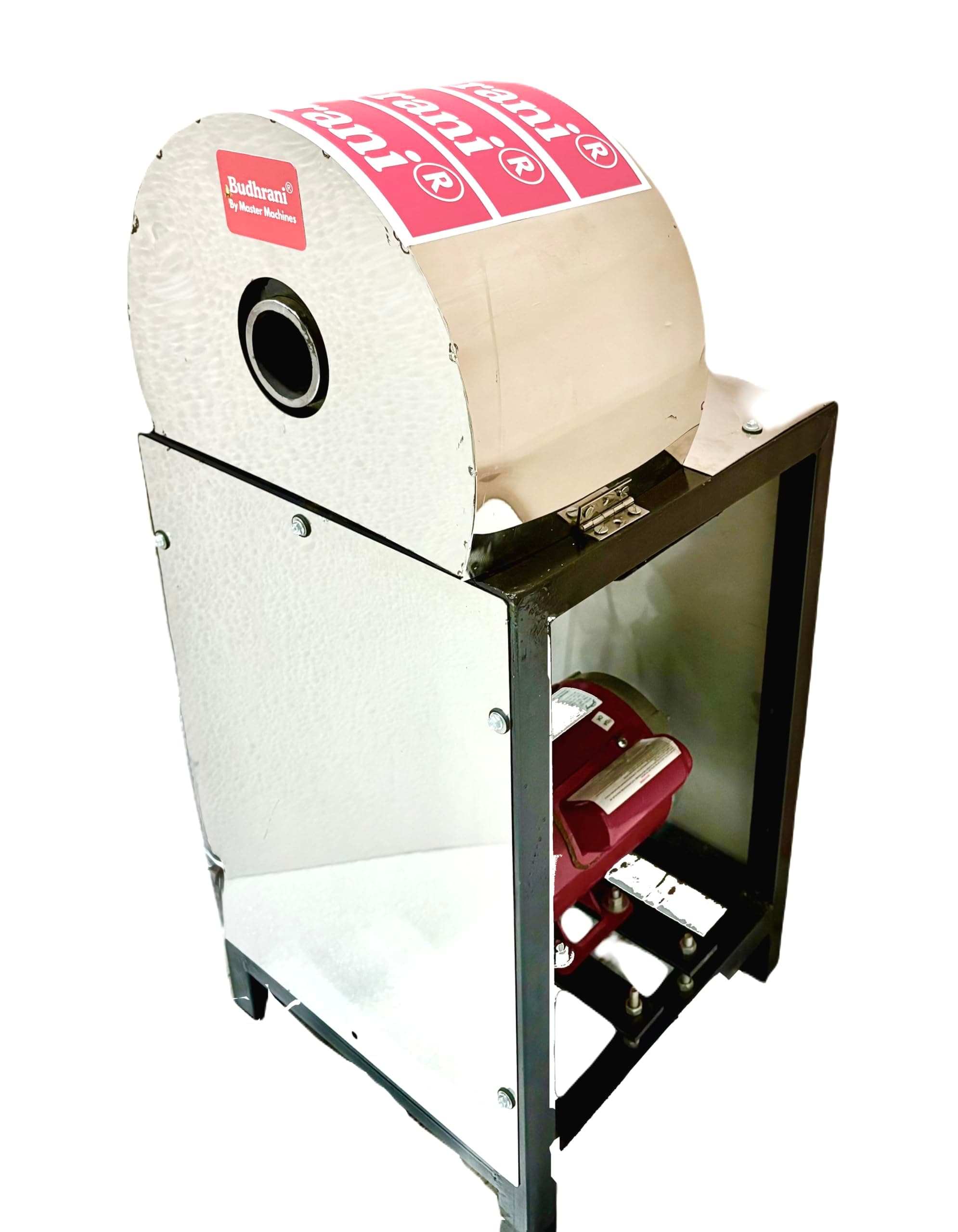 by Master Machines Electronic Sugarcane Peeling Machine with 1 HP Motor, Commercial Grade, Silver High Grade Stainless Steel, Single Phase MM-50