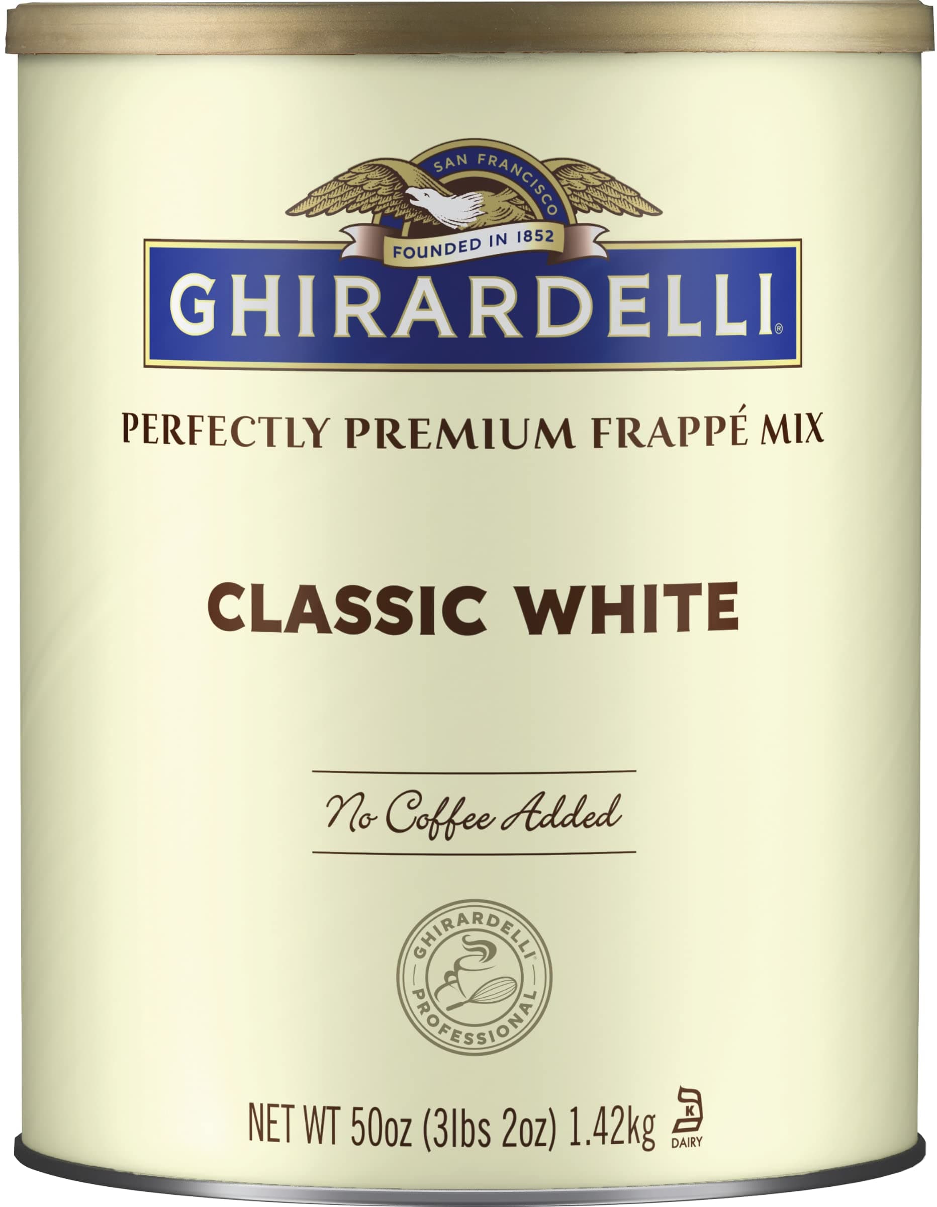 Ghirardelli Beverage Mix, Classic White 50 Ounce.