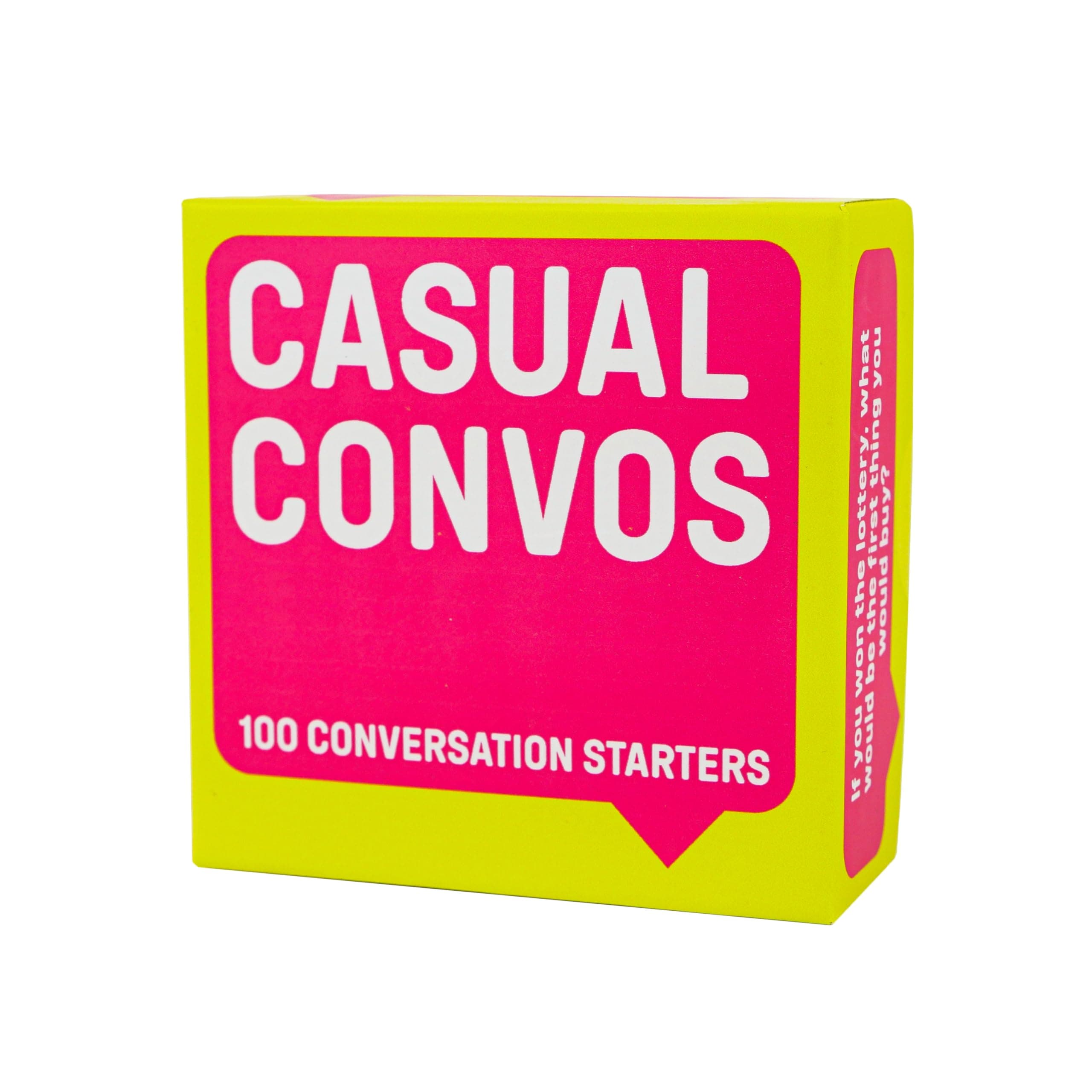 Gift Republic Casual Convos - 100 conversation Starters - Thought Provoking Question Cards for Family and Friends