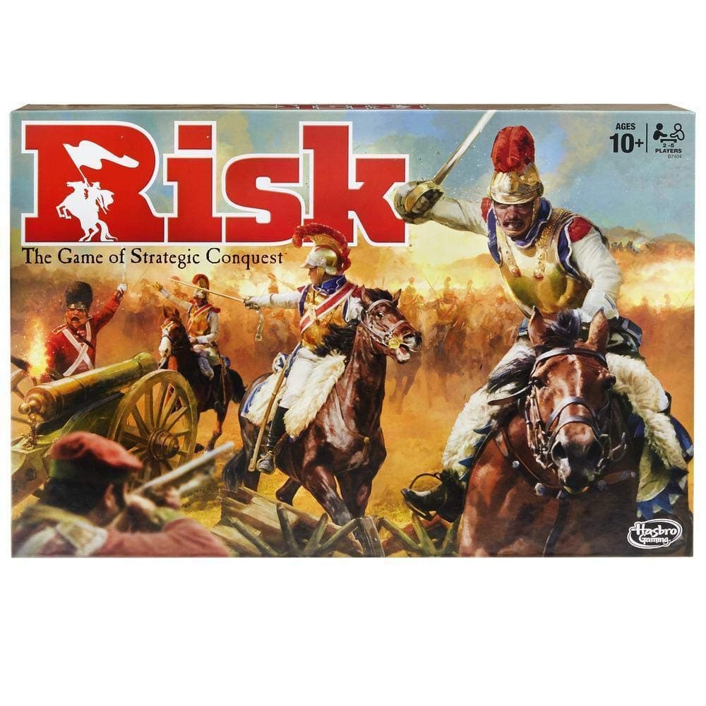 Risk Hasbro Board Game, Strategy Games for 2-5 Players, Strategy Board Games for Teens, Adults, and Family, War Games, Ages 10 and Up, Birthday Gift for Kids