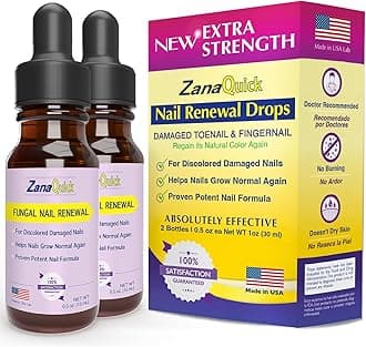 - Extra Strength Toenail & Fingernail Repair Drops - Nail Care Renewal for Thick, Damaged & Discolored Nails - 2 Pack