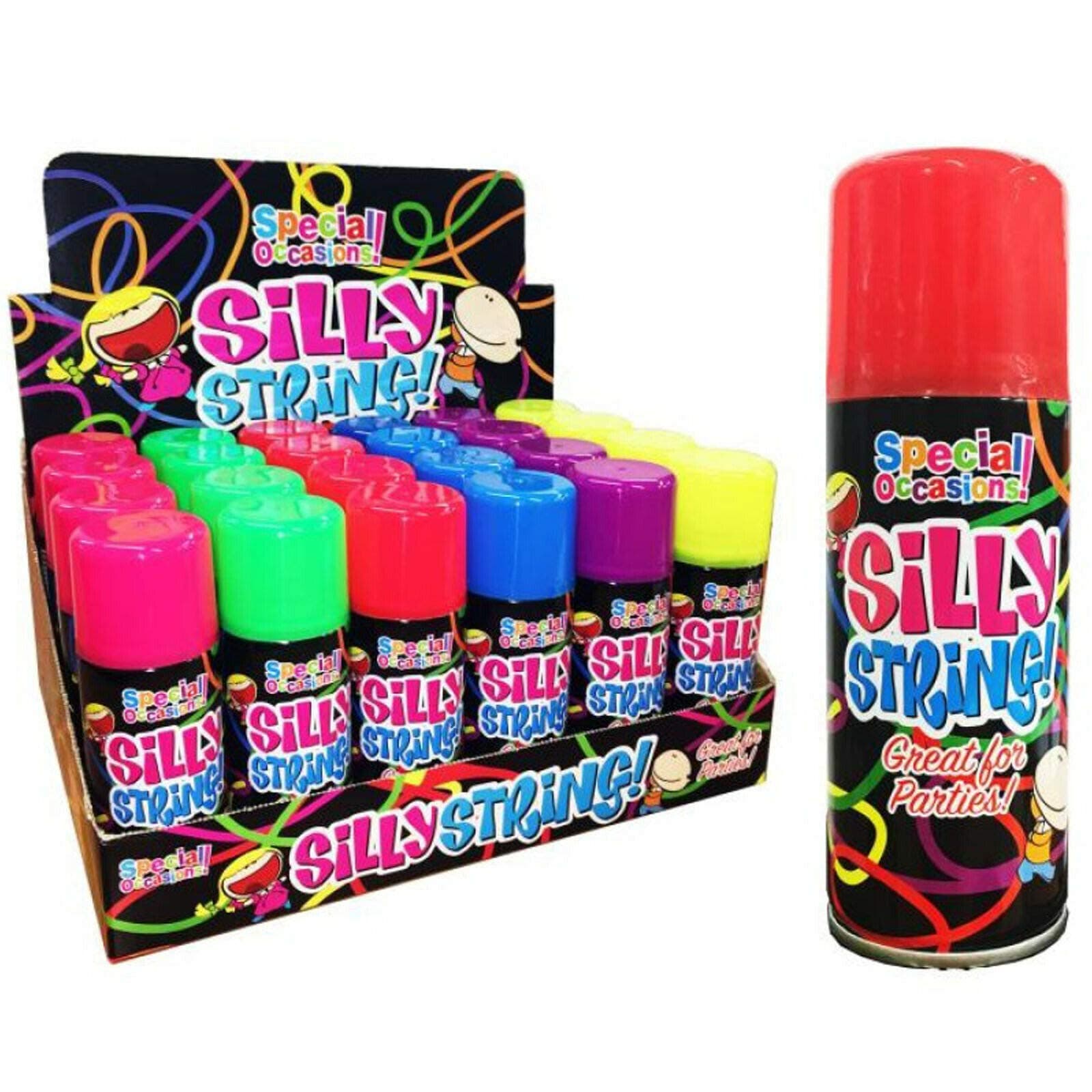 N/AA Silly String Party Spray Birthday Wedding Celebration Crazy Streamer 200ml Can