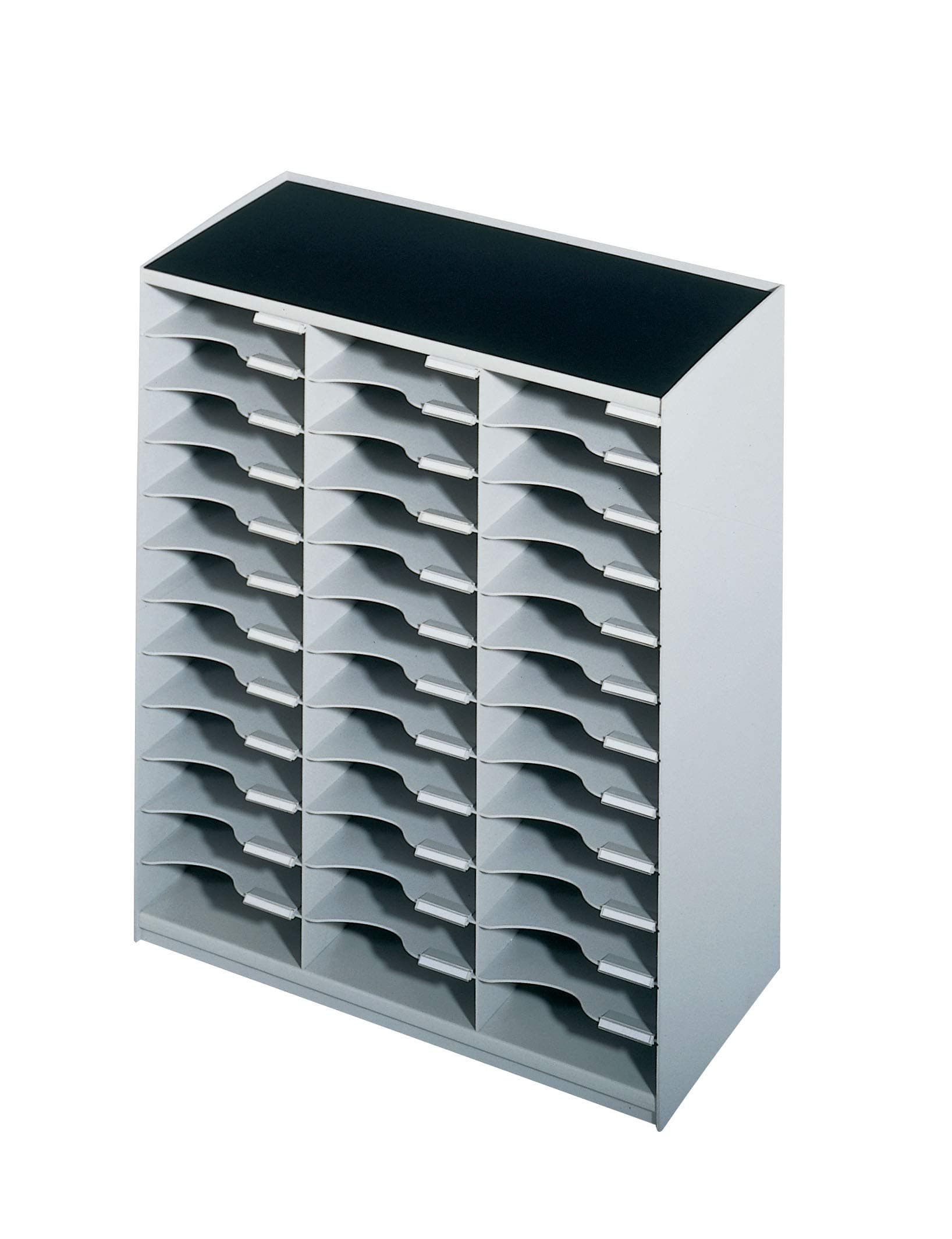 PaperflowModulodoc Mailsorter Plastic Stackable 36x A4 Compartments W674xD308xH791mm Grey Ref 80302