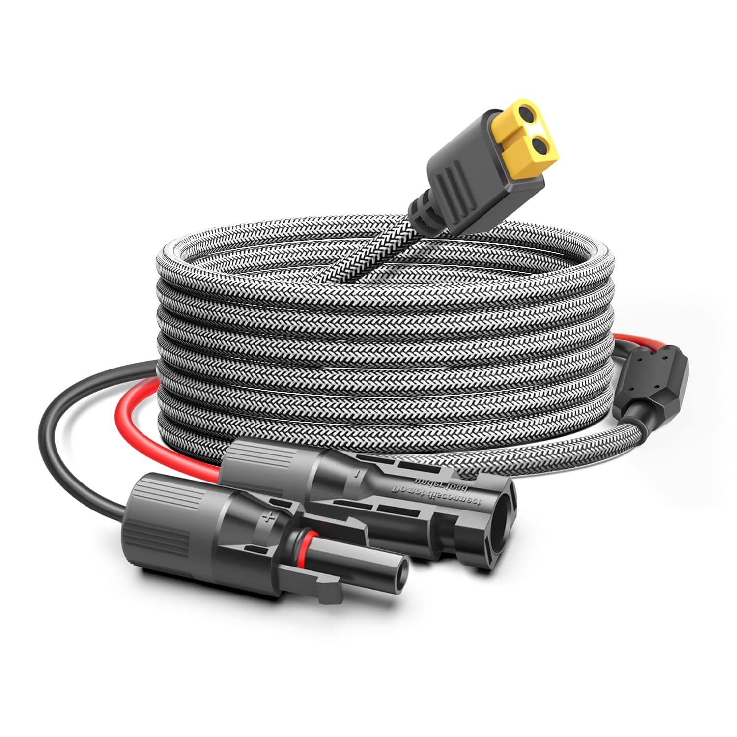 Solar Connector to XT60 Adapter Extension Cable Solar Panel 60W 110W 160W 220W 400W, Compatible with Anker Powerhouse ECOFLOW River Delta Rockpals Solar Generator 11Ft