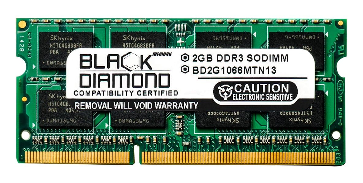 2GB Memory RAM for HP Mini Notebook 210-3070NR, 210-2190nr, 110-3735DX, 210-2130NR 204pin PC3-8500 1066MHz DDR3 SO-DIMM Memory Module Upgrade