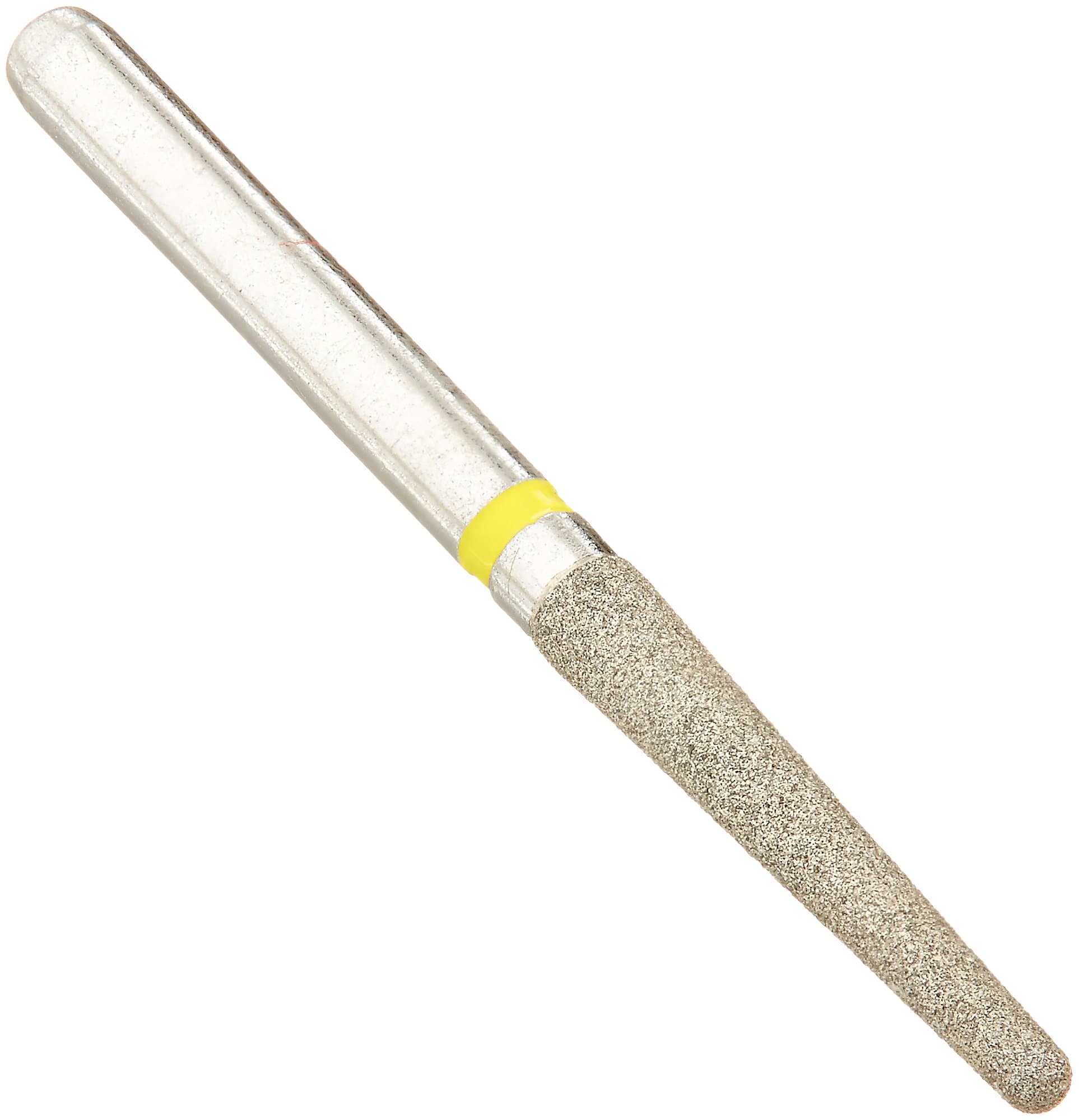 Crosstech Multi-Use Diamond Burs 850/018XF (1.8mm head size, 10.0mm head length), Friction Grip Shank, Extra Fine, Round End Taper (Pack of 5)