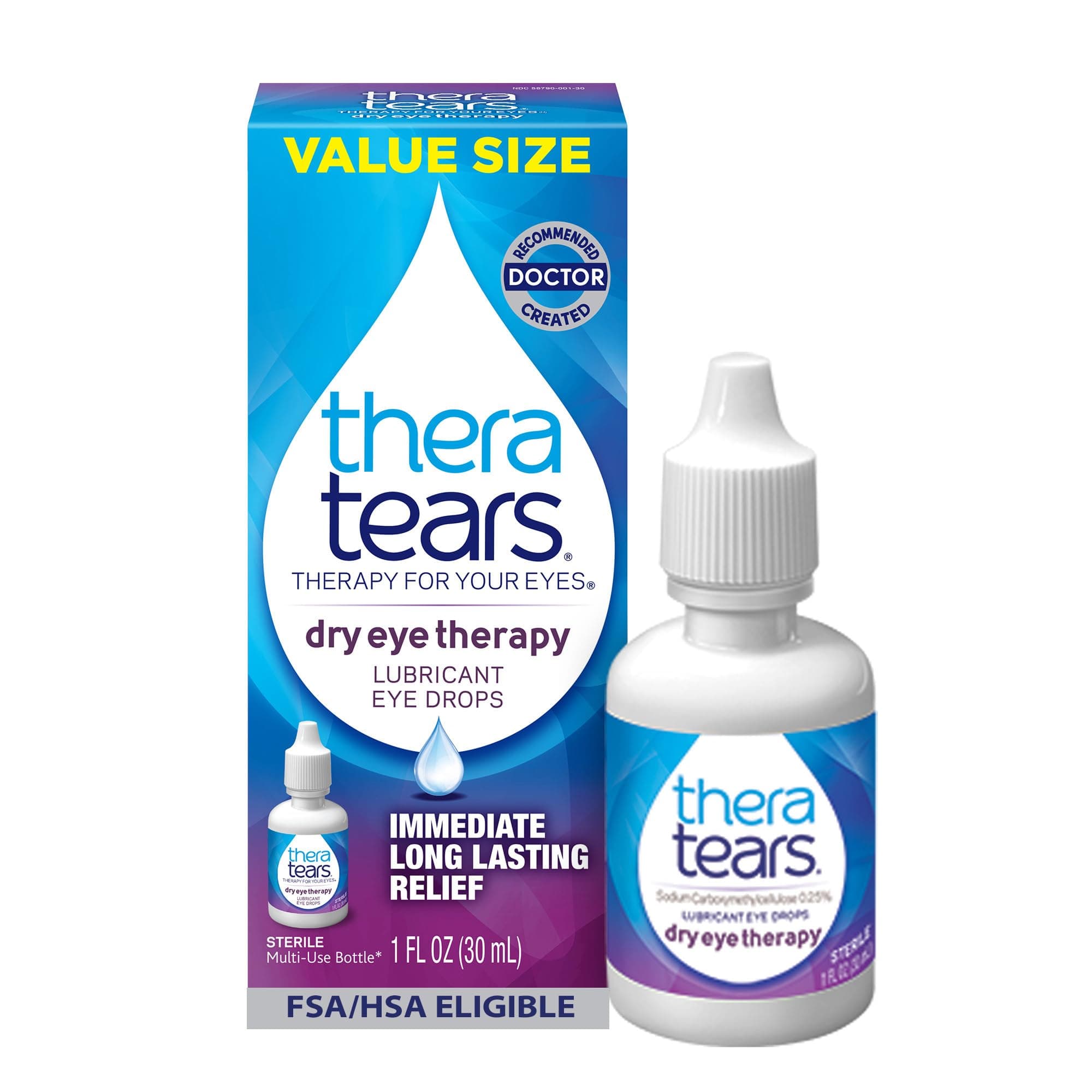 Thera Tears Lubricant Eye Drops - 1 oz