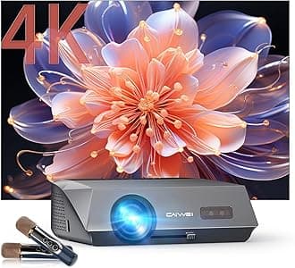 2300 ANSI Daytime 4K Projector with 2 Wireless Mics & 38W Speakers, Ultra Bright Android 11.0 Projector, AI Auto Focus Keystone, NFC WiFi6 Bluetooth, HDR10+ Home Karaoke/Outdoor Movies/Office