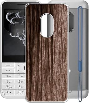 for Nokia 230 2024 Case, WXPPJ Full Body Protection Shockproof Cover Case, Transparent Soft Silicone TPU Back Cover Bumper Phone Case for Nokia 230 2024 (2.80") - XV22