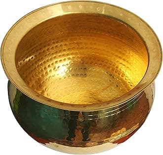 HOKOYA Brass Handi 10 Litre Weight 2.25 Kg