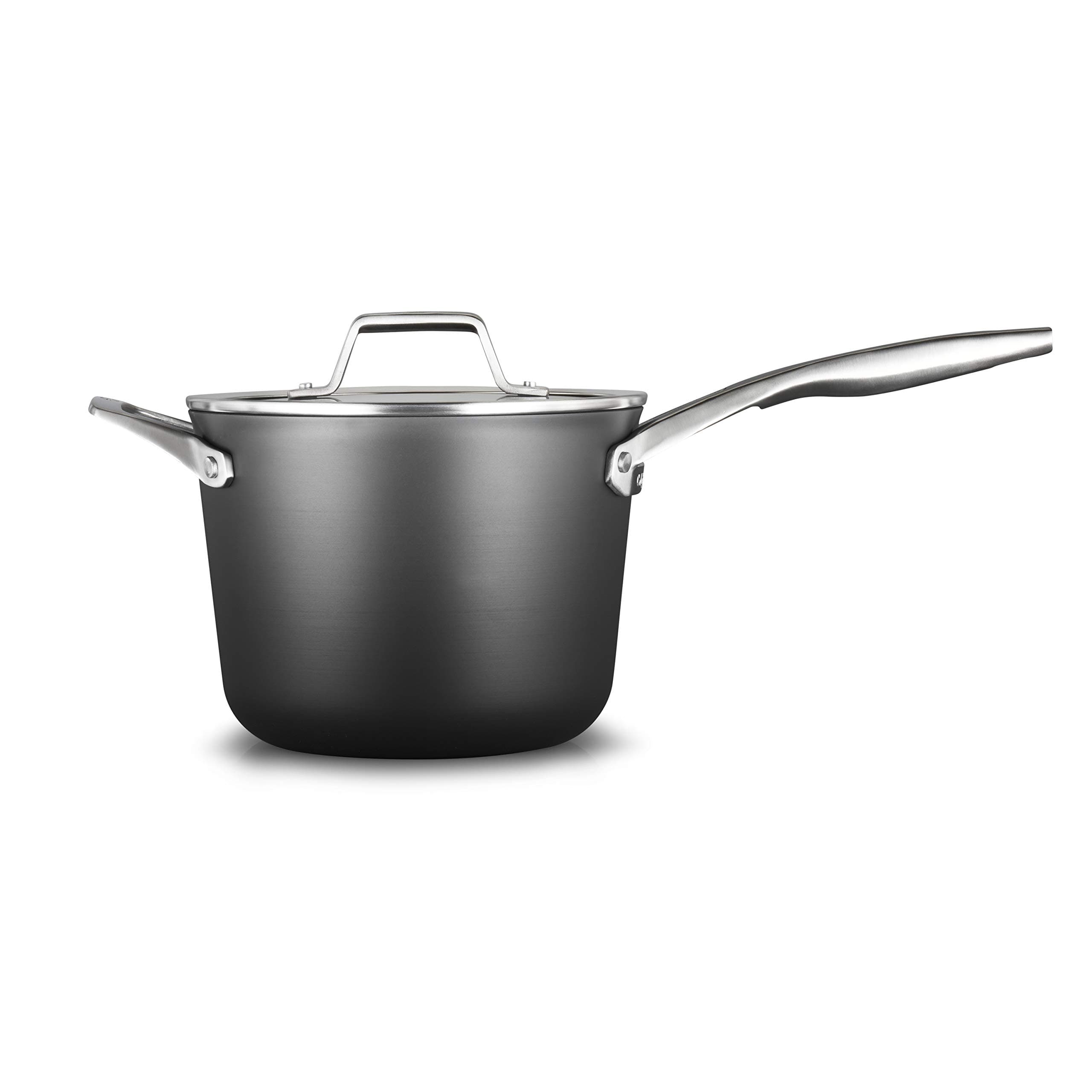Calphalon Premier Hard-Anodized Nonstick Cookware, 4.5-Quart Sauce Pan with Cover
