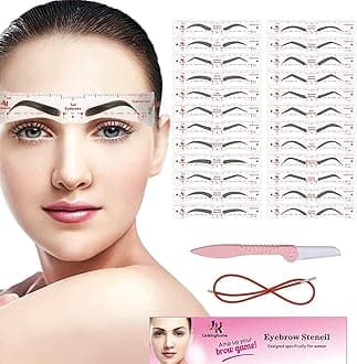 Eyebrow Stencil, 24 Eyebrow Shaper Kit, Reusable Eyebrow Template With Strap, 3 Minutes Makeup, Suitable for 98%