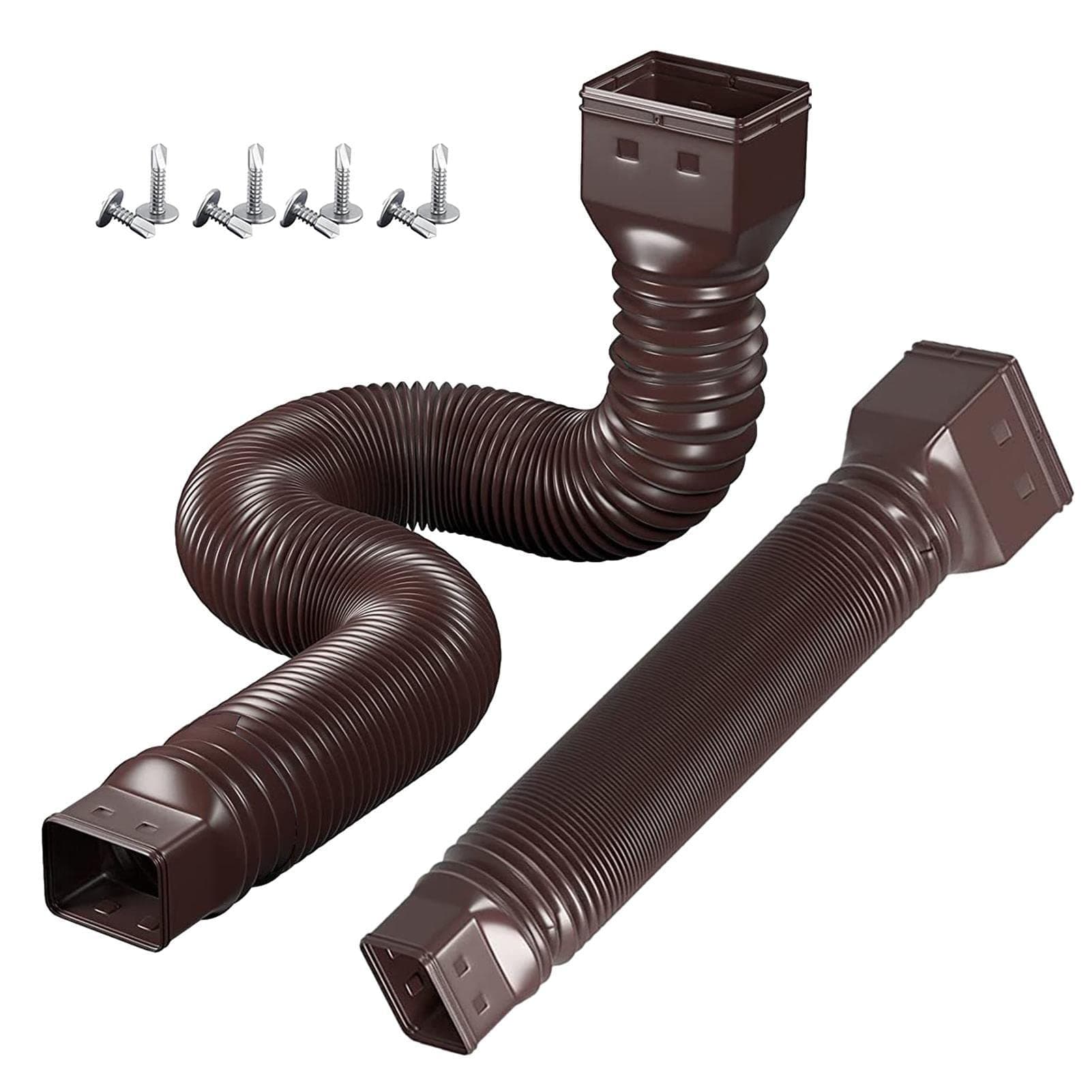 Downspout Extension,Downspout Extension Hinge For Downspout - Decorative Gutter Downspout Extensions Gutter Connector Rainwater Drainage For Rain Drainage
