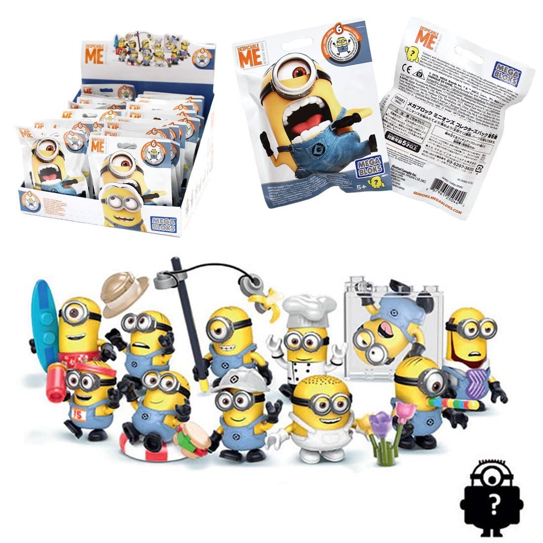 Mega BloksDKW82 Assortment A I Despicable Micro Action Figures