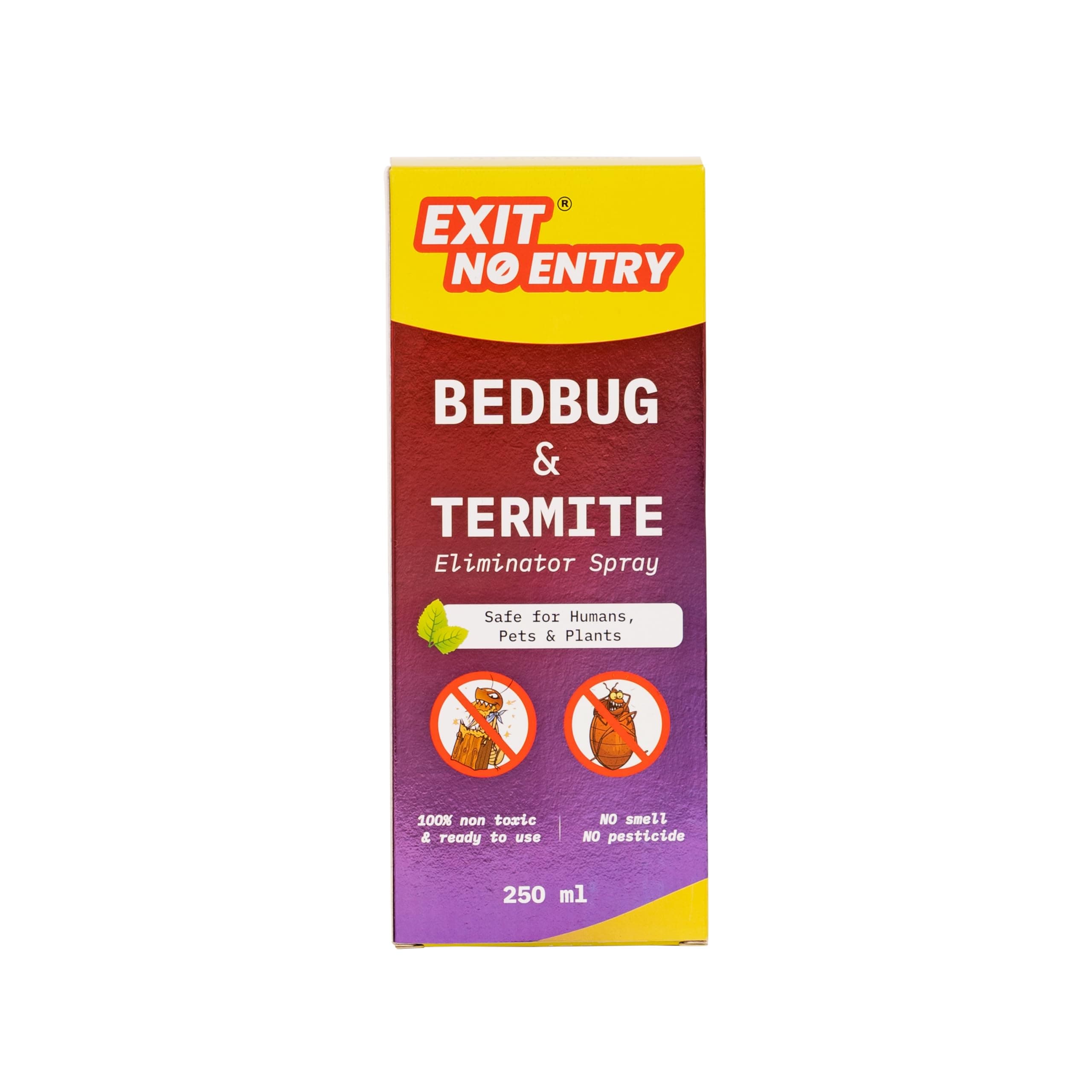 Bed Bug & Termite Spray - 250ml | 100% Non-Toxic And Ready-To-Use Insect Repellent Spray For Home | Safe For Plants, Pets & Humans