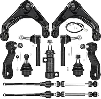 Front Upper Control Arms Suspension Kit for Chevrolet Silverado Suburban Avalanche GMC Sierra Yukon XL 2500 2001-2010, for Hummer H2 2003-2007-13 pcs