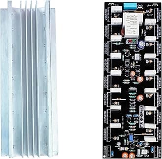 AUDIO LITE 800W RMS Mono Amplifier Board Using 2SC5200 + 2SA1943 With Speaker Protection (Driver Sec + Heat Sink)