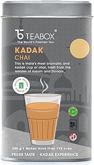Teabox Kadak Chai, India's Most Aromatic and Kadak Cup Of Chai, Fresh From The Estates Of Assam & Dooars, 250 Grams