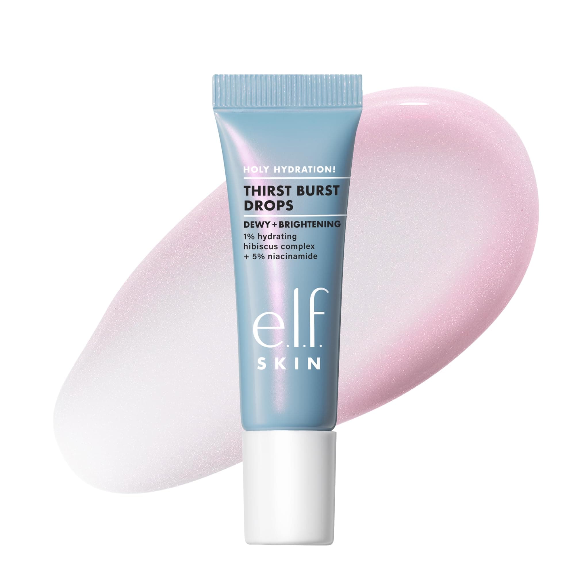 e.l.f. SKIN Holy Hydration! Thirst Burst Drops Mini, Serum For An Instant Radiant Complexion, Made With Hyaluronic Acid, Vegan & Cruelty-Free